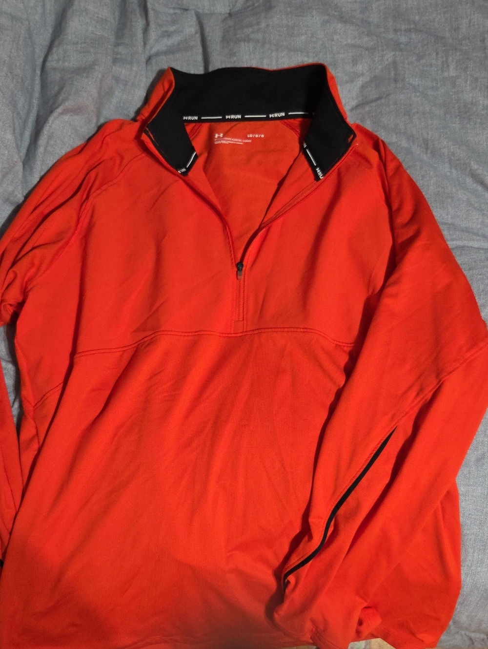 Men's Half-Zip Performance Jacket - Orange